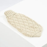 Hundtröja Diamond knit alpacka natur