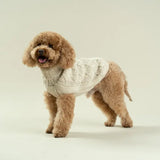 Hundtröja Diamond knit alpacka natur