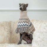 Ulllig vinter alpacka hundponcho